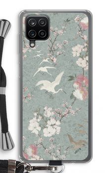 Japanese crane birds blossom