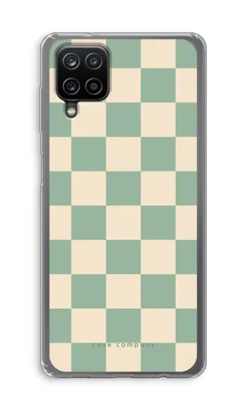 Checkered Mint, Mehki ovitek Samsung Galaxy A12