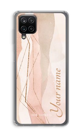 Gold Lines Namecase - Blush