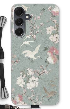 Japanese crane birds blossom