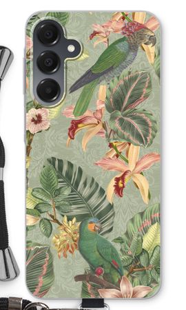 Tropical jungle parrot