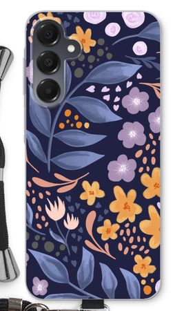 Flowers with blue leaves