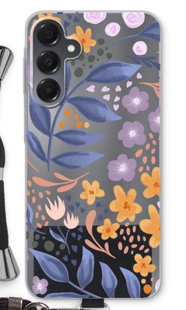 Flowers with blue leaves