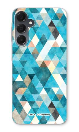 Coloured triangles blue