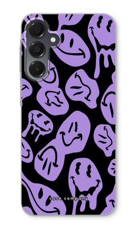 Schmelzender Smiley - Lila