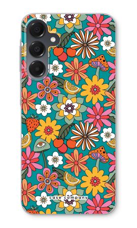 Retro Blumen N°2 - Blau