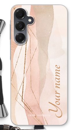 Gold Lines Namecase - Blush