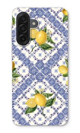 Blauwe tegels en citroenen