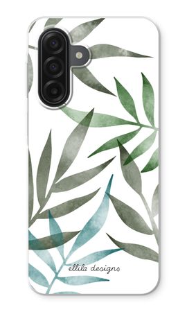 Tropical watercolor leaves