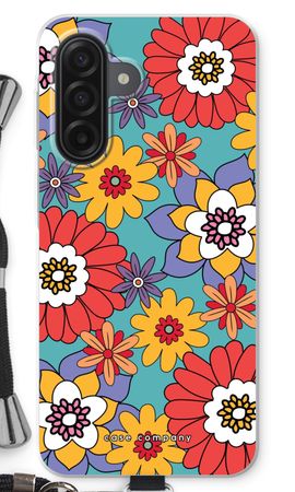 Retro Flowers - Blue