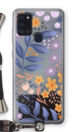 Flowers with blue leaves