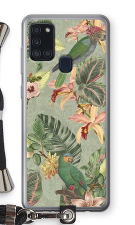 Tropical jungle parrot