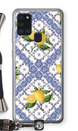 Blue tiles and lemons