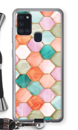 Hexagons in stained glass