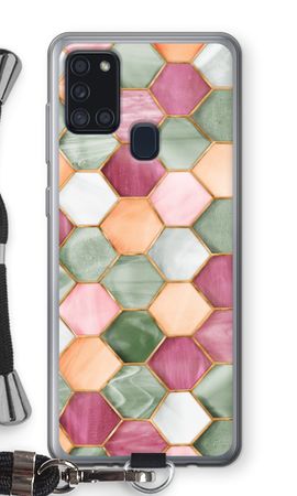 Hexagons in stained glass