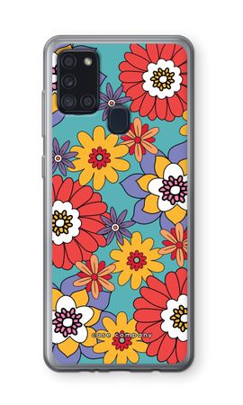 Retro Flowers - Blue