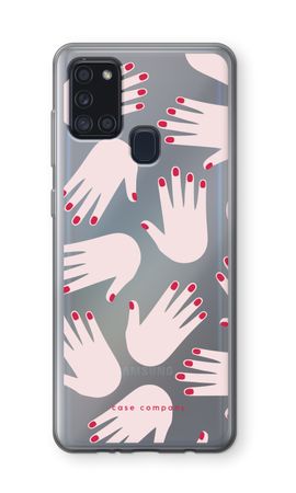Hands pink