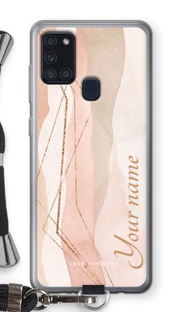 Gold Lines Namecase - Blush