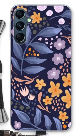 Flowers with blue leaves