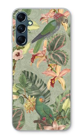 Tropical jungle parrot