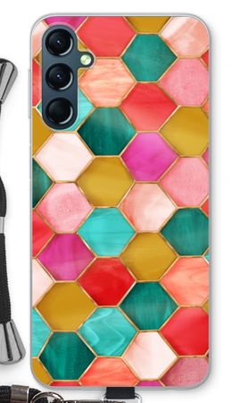 Hexagons in stained glass