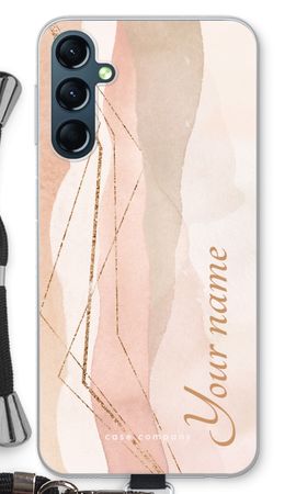 Gold Lines Namecase - Blush