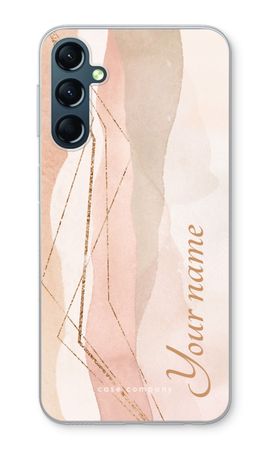 Gold Lines Namecase - Blush