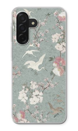 La fioritura degli uccelli gru giapponesi