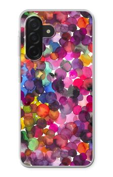 Överlappande akvarellprickar