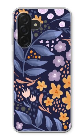 Flowers with blue leaves