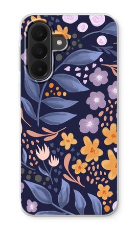 Flowers with blue leaves
