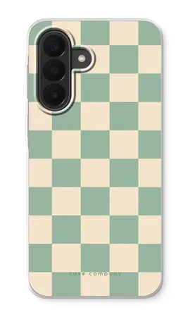 Checkered Mint, Samsung Galaxy A27 mykt deksel