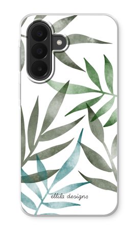 Tropical watercolor leaves