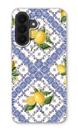 Blue tiles and lemons
