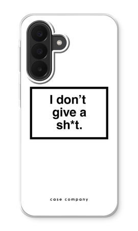 Don't give a shit