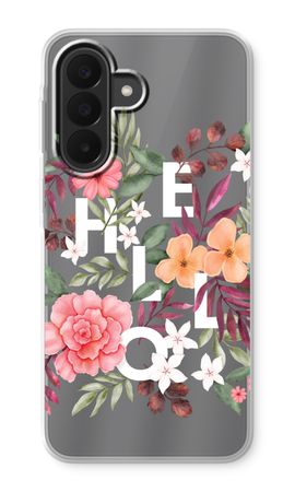 Hello in flowers