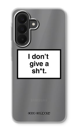 Don't give a shit