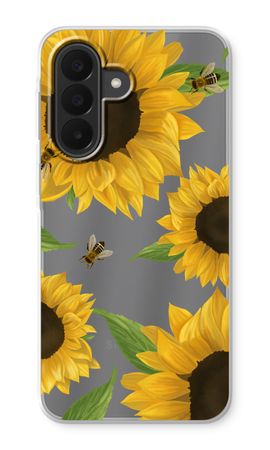 Sunflower and bees