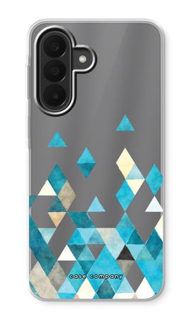 Coloured triangles blue