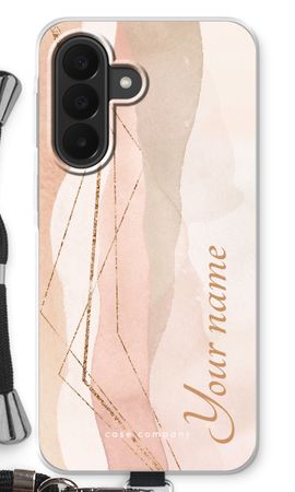 Gold Lines Namecase - Blush