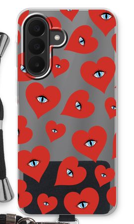 Red heart eyes