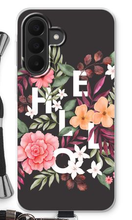 Hello in flowers