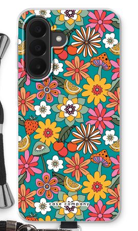 Retro Bloemen N°2 - Blauw