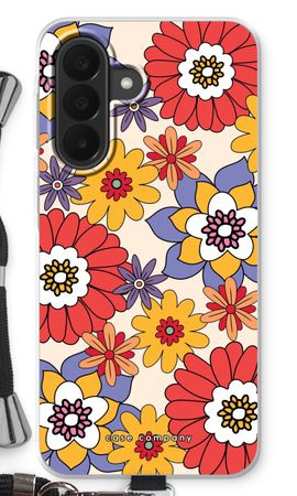 Retro bloemen - Geel