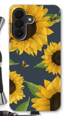 Sunflower and bees