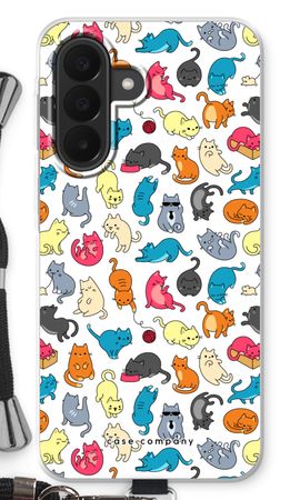 Colourful cats