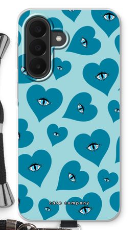 Blue heart eyes