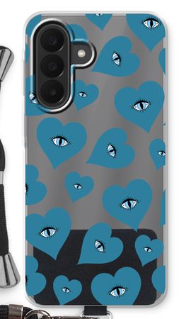 Blue heart eyes