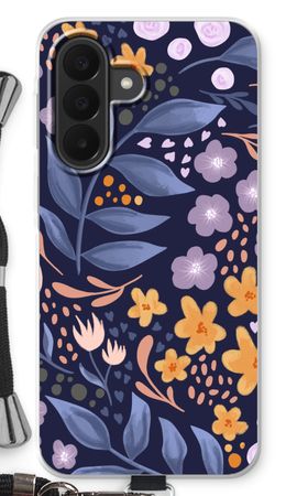 Flowers with blue leaves