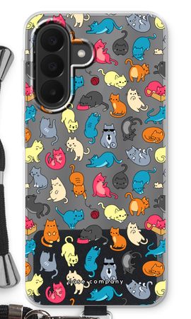 Colourful cats